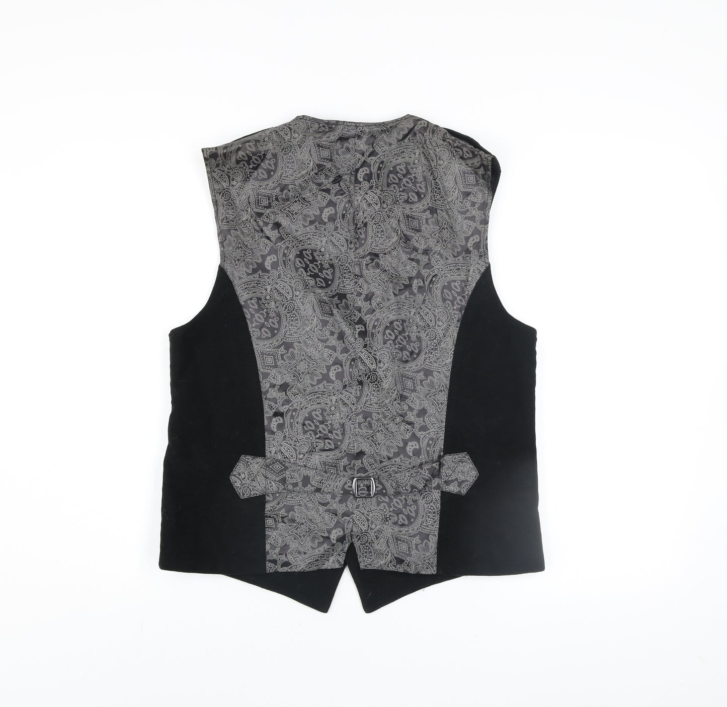Cecil Gee Men's Black Cotton Waistcoat Medium Formal Lined
