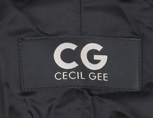 Cecil Gee Men's Black Cotton Waistcoat Medium Formal Lined
