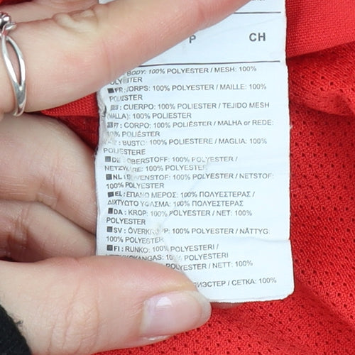 Nike Men's Red Dri-FIT Short Sleeve Athletic T-Shirt Size S