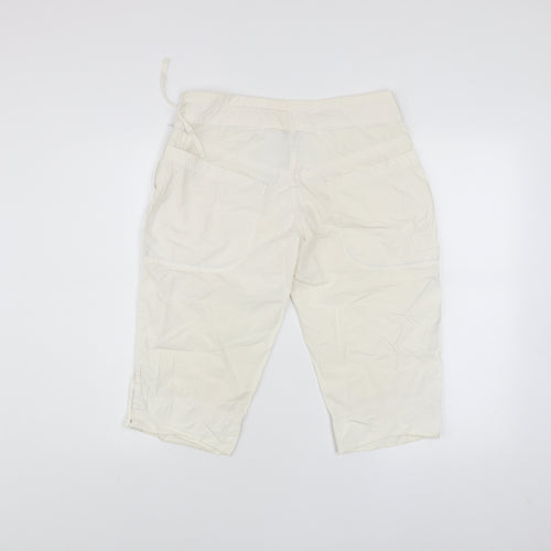 Nike Women’s Ivory Cotton Capri Trousers Size 8 Casual Lightweight