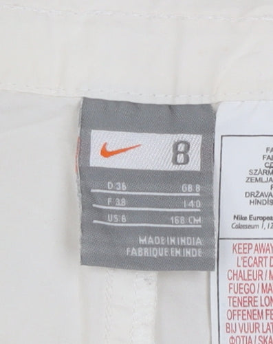 Nike Women’s Ivory Cotton Capri Trousers Size 8 Casual Lightweight