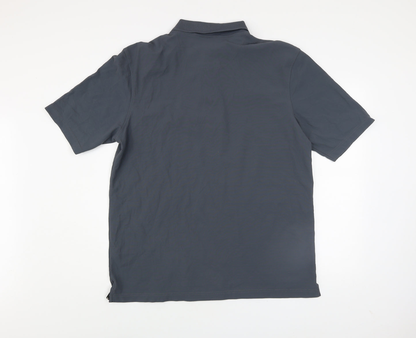 Swallow Golf Men’s Grey Large Polo Shirt 100% Nylon Activewear Top