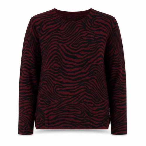 Marks and Spencer Women's Brown Animal Print Long Sleeve Jumper Size 12