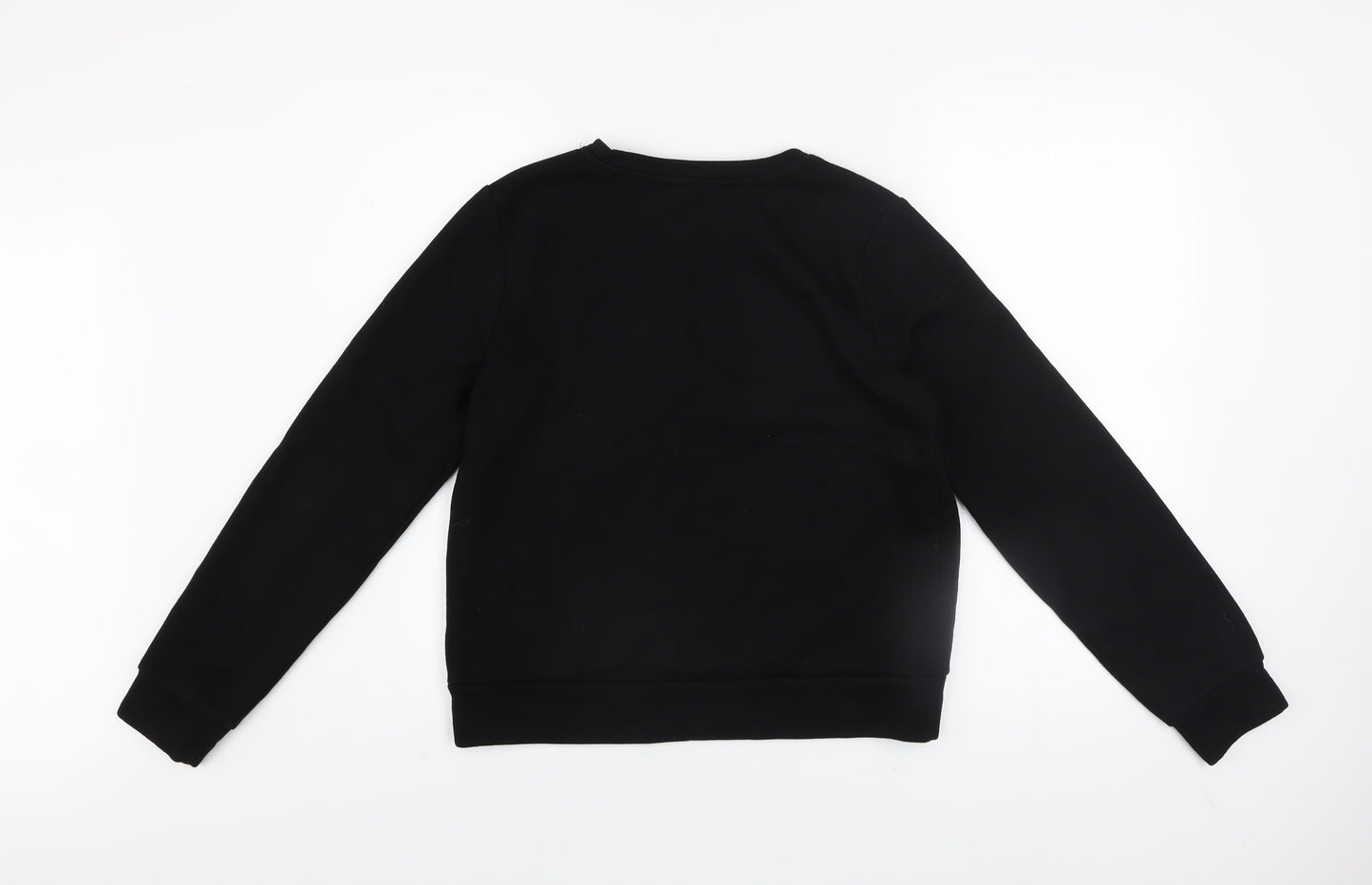 Pieces Women's Black London Graphic Pullover Sweatshirt Size S