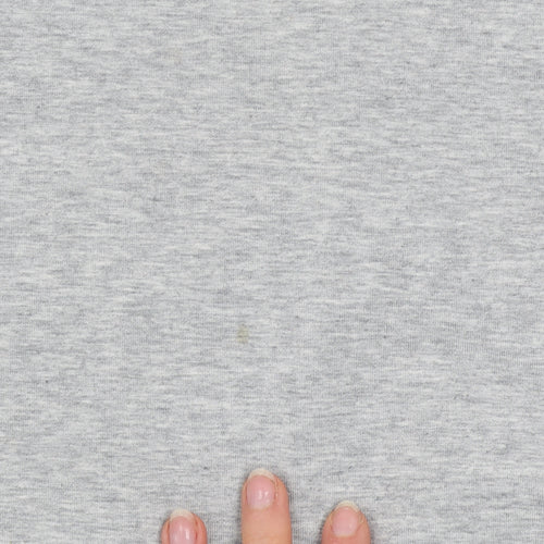 Peachylean Women Grey Pullover Sweatshirt Small Cotton Blend