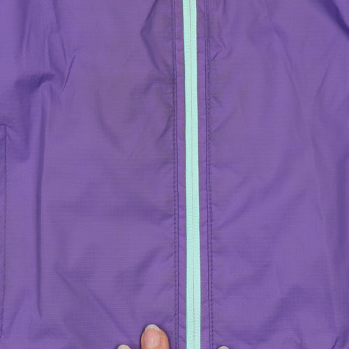 Mountain Warehouse Girls Purple Waterproof Hooded Rain Jacket 5-6 Years
