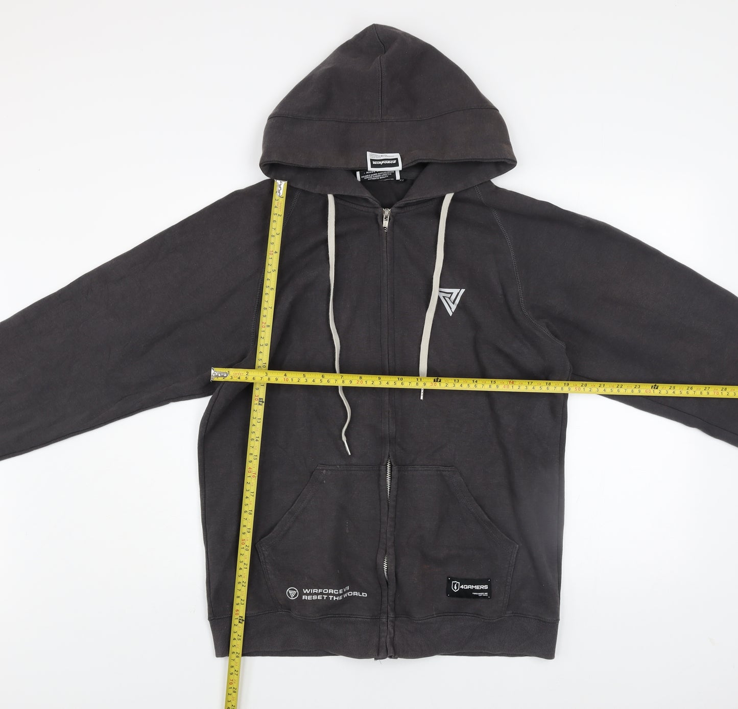Gaming Never Dies Mens Grey XL Zip Hoodie Full Zip Casual Jacket