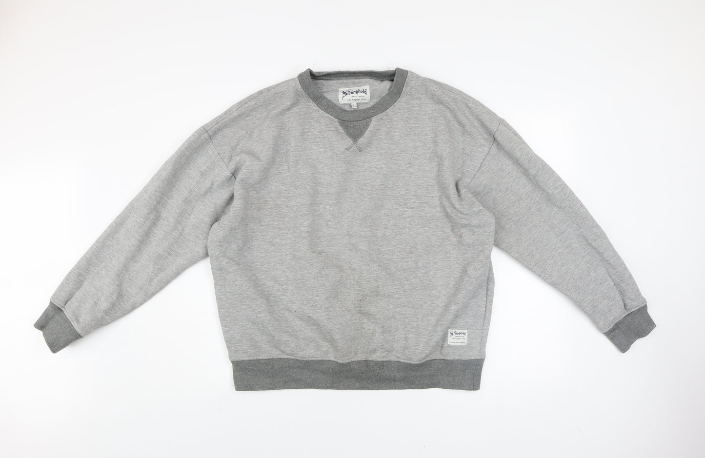 The Stronghold Men's Grey Pullover Sweatshirt L Regular Fit