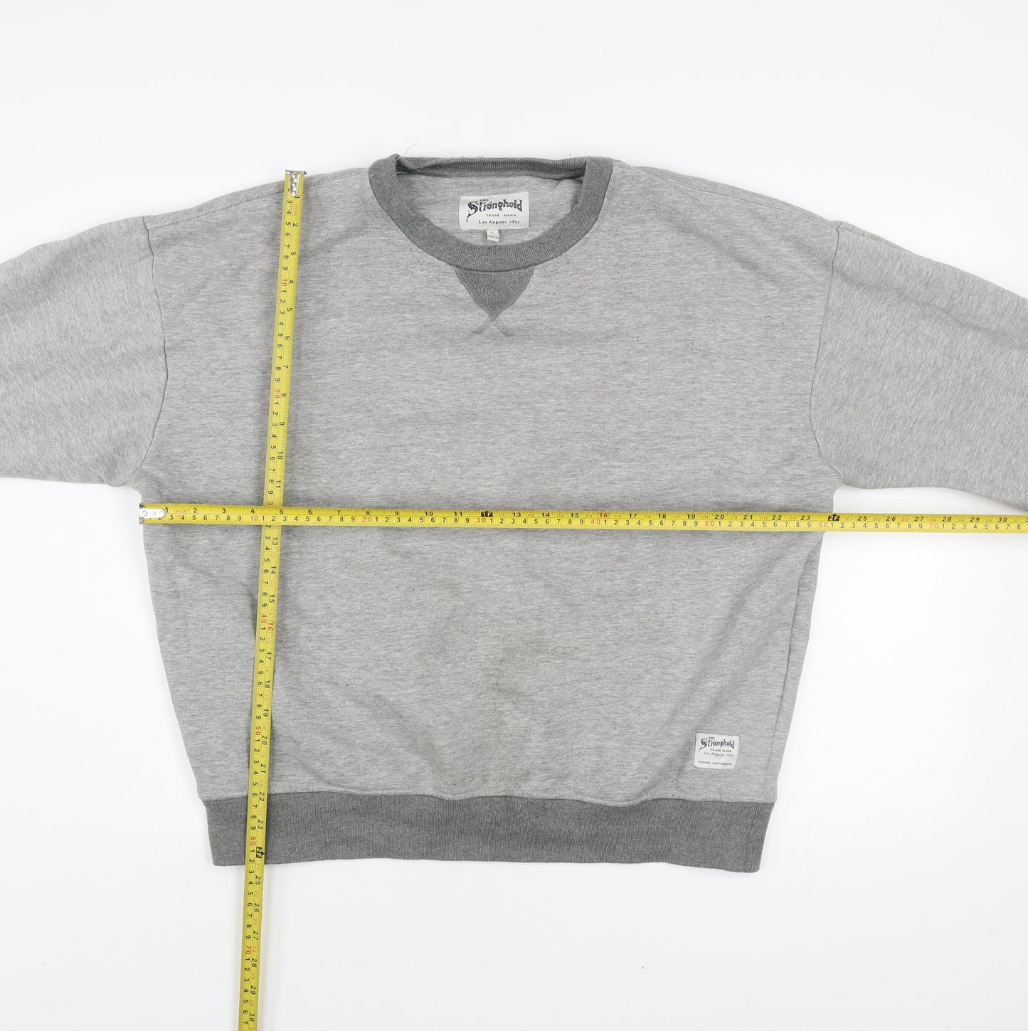 The Stronghold Men's Grey Pullover Sweatshirt L Regular Fit