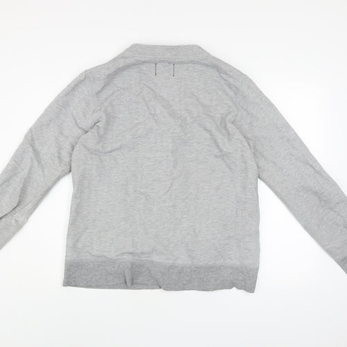 Reigning Champ Men's Grey L Cardigan V-Neck Cotton Knit Jumper