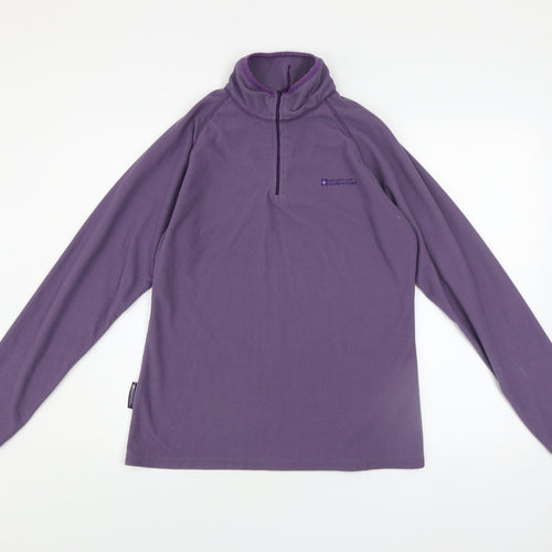 Mountain Warehouse Womens Purple 1/2 Zip Fleece Sweatshirt UK14
