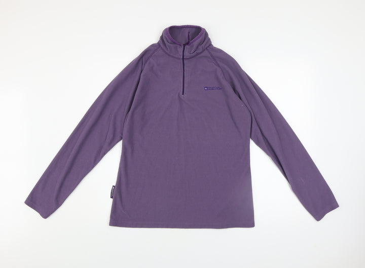 Mountain Warehouse Womens Purple 1/2 Zip Fleece Sweatshirt UK14