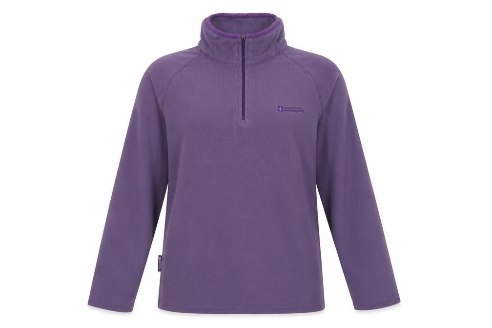 Mountain Warehouse Womens Purple 1/2 Zip Fleece Sweatshirt UK14