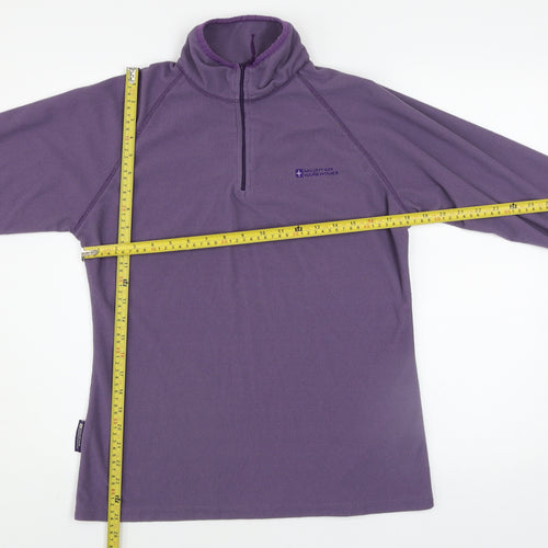 Mountain Warehouse Womens Purple 1/2 Zip Fleece Sweatshirt UK14