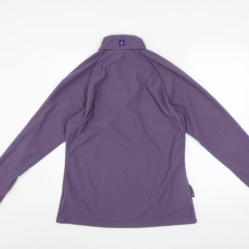 Mountain Warehouse Womens Purple 1/2 Zip Fleece Sweatshirt UK14
