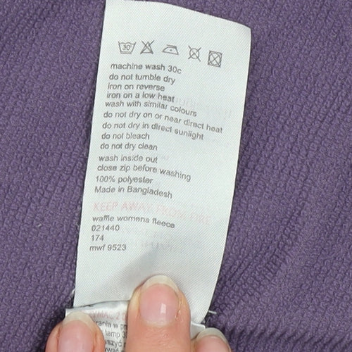 Mountain Warehouse Womens Purple 1/2 Zip Fleece Sweatshirt UK14