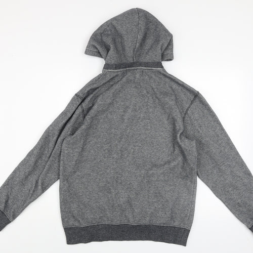 H&M L.O.G.G. Mens Grey Pullover Fleece Hoodie Size M Regular Fit