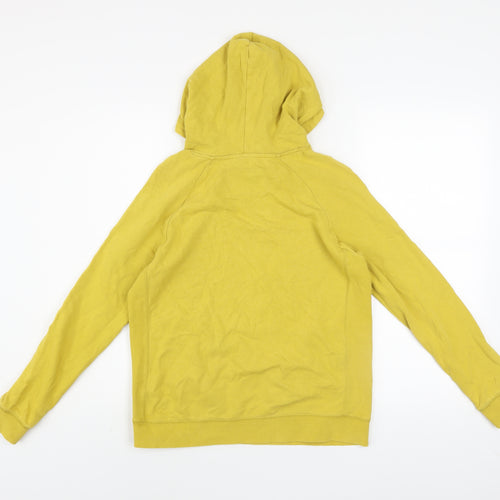 Boden Boys Yellow Pullover Hoodie 11-12 Years Cotton Long Sleeve