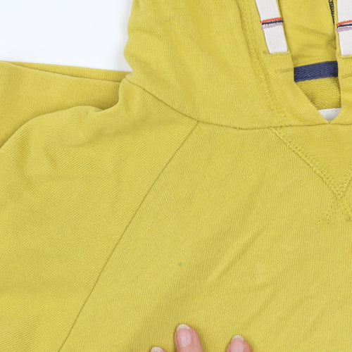Boden Boys Yellow Pullover Hoodie 11-12 Years Cotton Long Sleeve