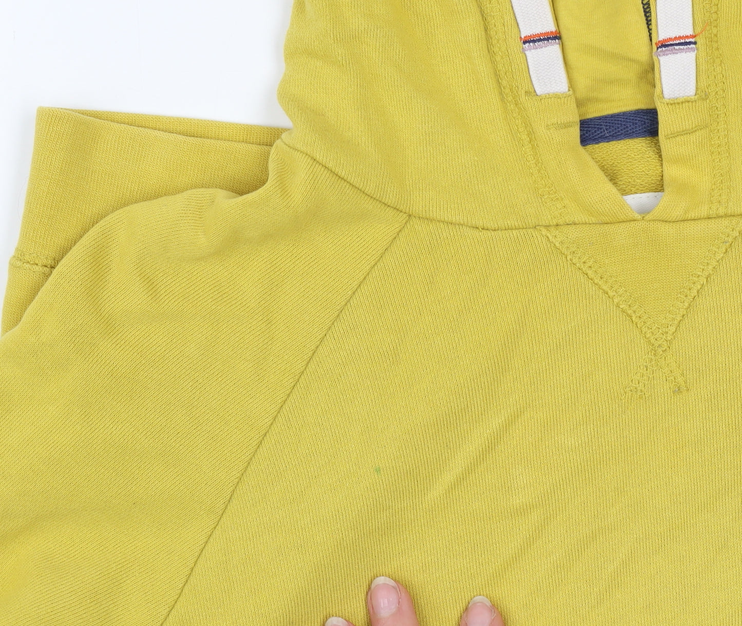 Boden Boys Yellow Pullover Hoodie 11-12 Years Cotton Long Sleeve