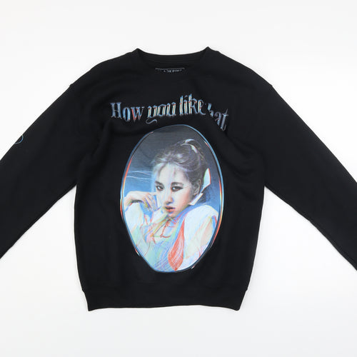 BLACKPINK Women's Black S Pullover Sweatshirt How You Like That Graphic