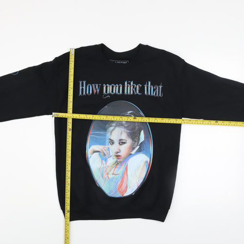 BLACKPINK Women's Black S Pullover Sweatshirt How You Like That Graphic