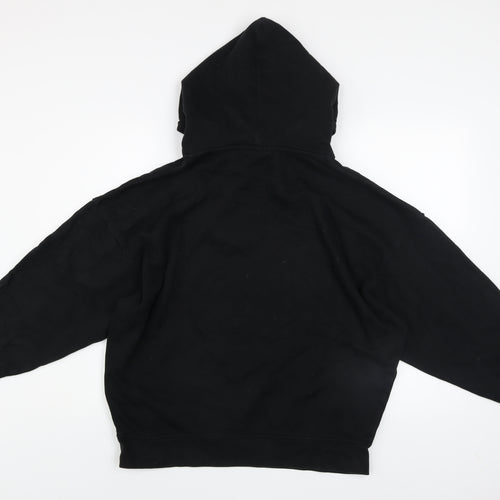 Kappa Men's Black Pullover Hoodie Medium Graphic Logo Sweatshirt
