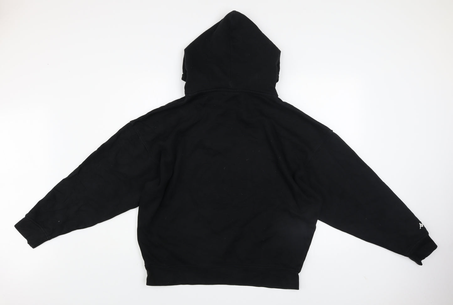 Kappa Men's Black Pullover Hoodie Medium Graphic Logo Sweatshirt