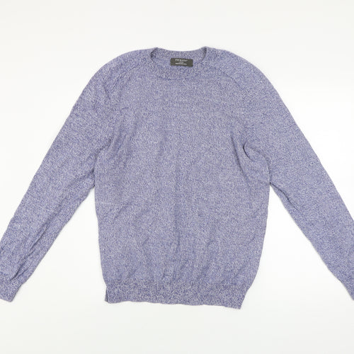 Primark Men’s Blue Cotton Crew Neck Jumper Size L