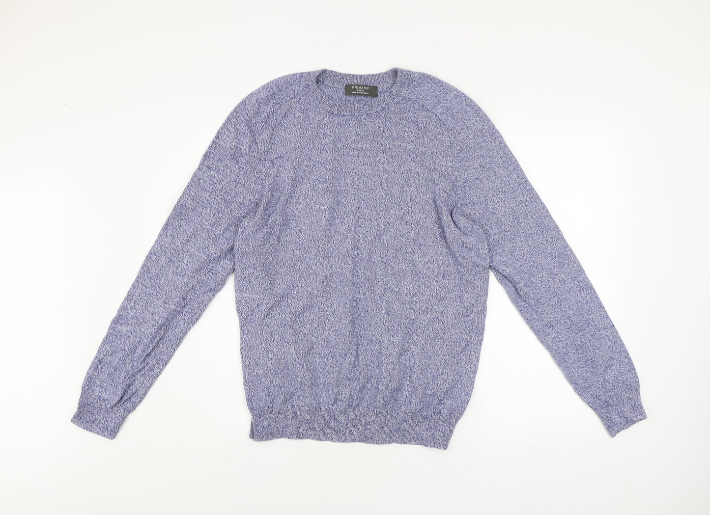 Primark Men’s Blue Cotton Crew Neck Jumper Size L