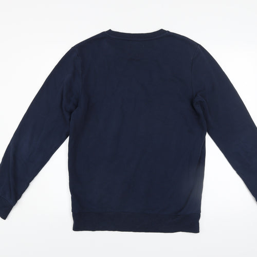 Jack & Jones Men's Blue Logo Pullover Sweatshirt Size S