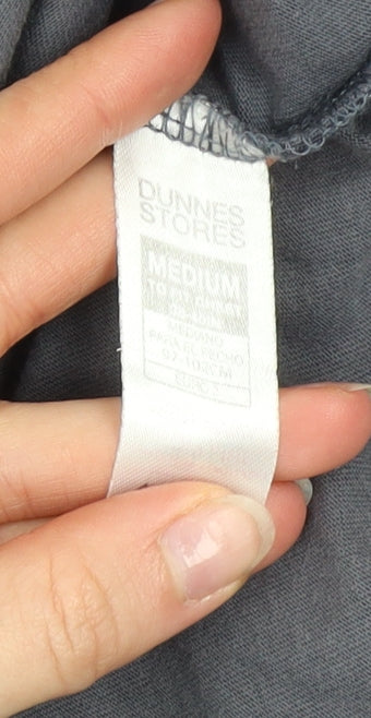 Dunnes Stores Men's Navy Long Sleeve Cotton Crew Neck Top Medium