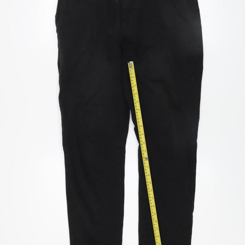 Marks and Spencer Men’s Black Slim Fit Chino Trousers 32x29