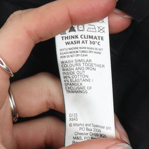 Marks and Spencer Men’s Black Slim Fit Chino Trousers 32x29