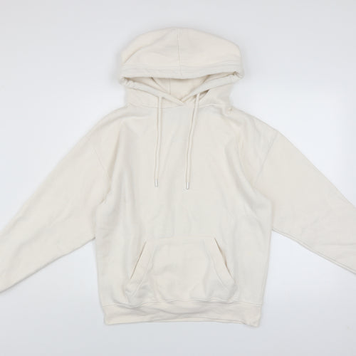 Bench Women Beige Pullover Hoodie UK 10 Cotton Polyester