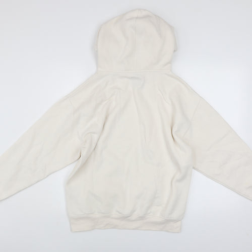 Bench Women Beige Pullover Hoodie UK 10 Cotton Polyester