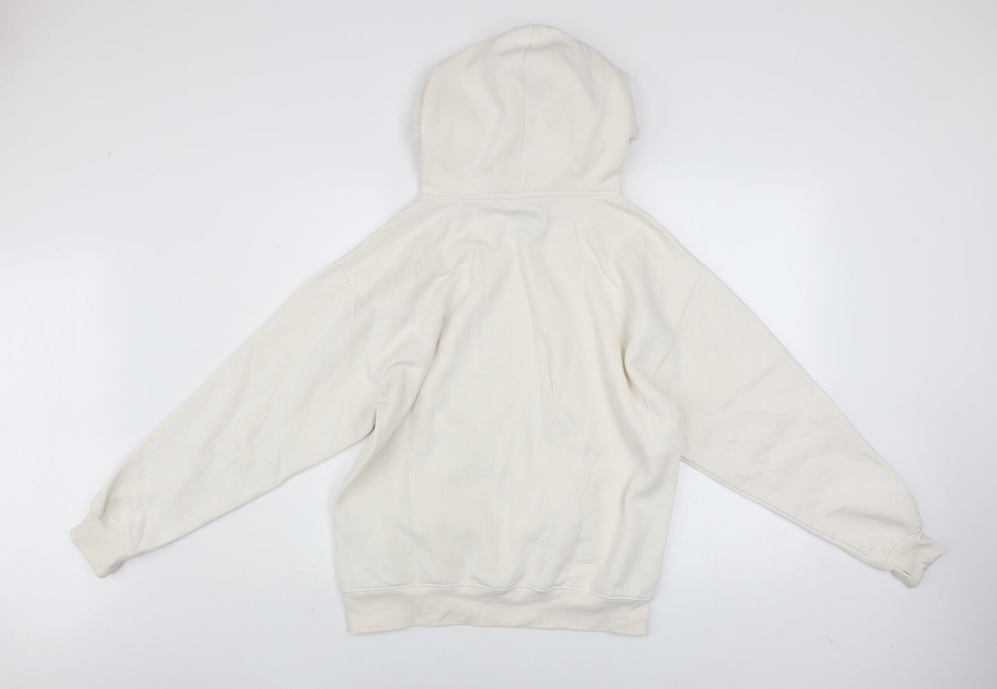 Bench Women Beige Pullover Hoodie UK 10 Cotton Polyester