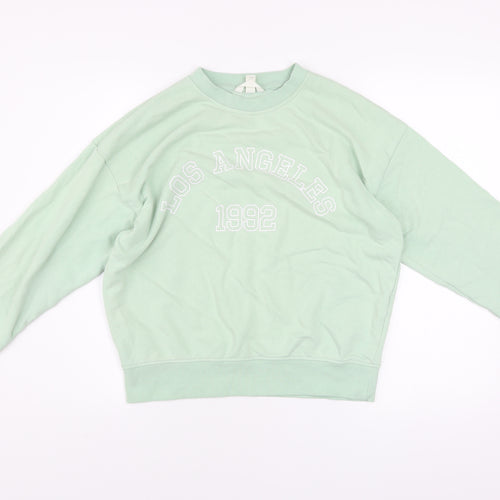 H&M Women’s Mint Green Los Angeles 1992 Pullover Sweatshirt XS