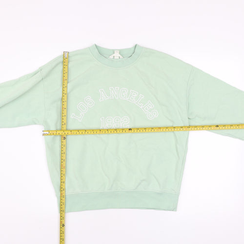 H&M Women’s Mint Green Los Angeles 1992 Pullover Sweatshirt XS