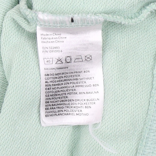 H&M Women’s Mint Green Los Angeles 1992 Pullover Sweatshirt XS