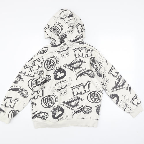 Marks and Spencer Boys Multicoloured NBA Pullover Hoodie 12-13Y Fleece Cotton