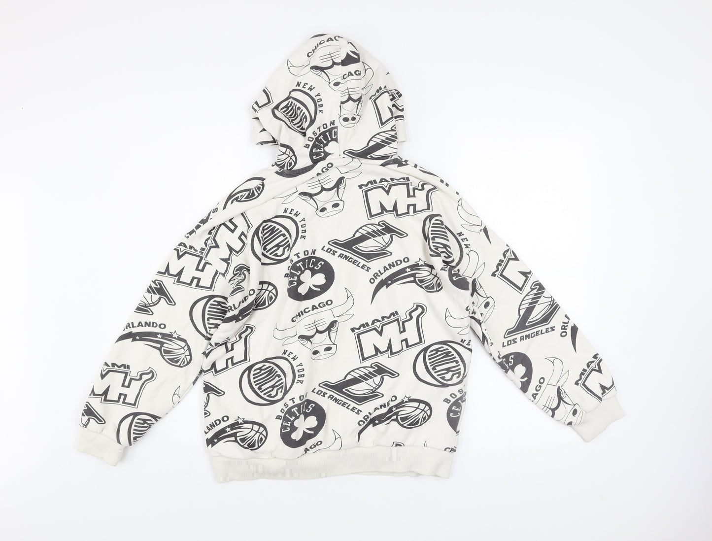 Marks and Spencer Boys Multicoloured NBA Pullover Hoodie 12-13Y Fleece Cotton