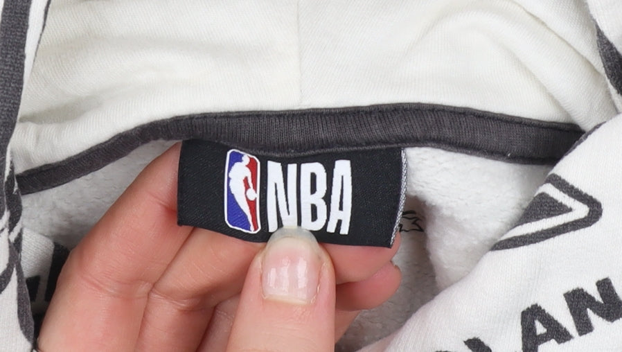 Marks and Spencer Boys Multicoloured NBA Pullover Hoodie 12-13Y Fleece Cotton
