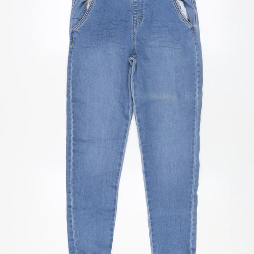 Denim Co. Girls Blue Jogger Style Jeans 11-12 Years Elastic Waist