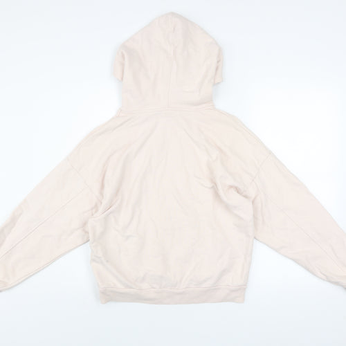 Levi's Women Beige Cotton Pullover Hoodie XS Relaxed Fit
