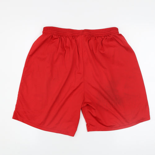 Jako Womens Red Athletic Activewear Shorts Size 8 Polyester