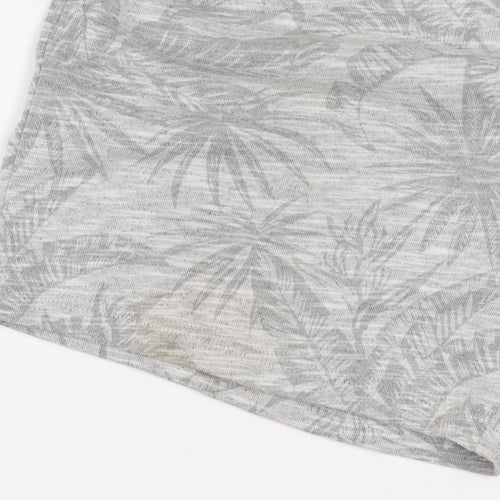 Dunnes Men’s Grey Tropical Print Sweat Shorts XL
