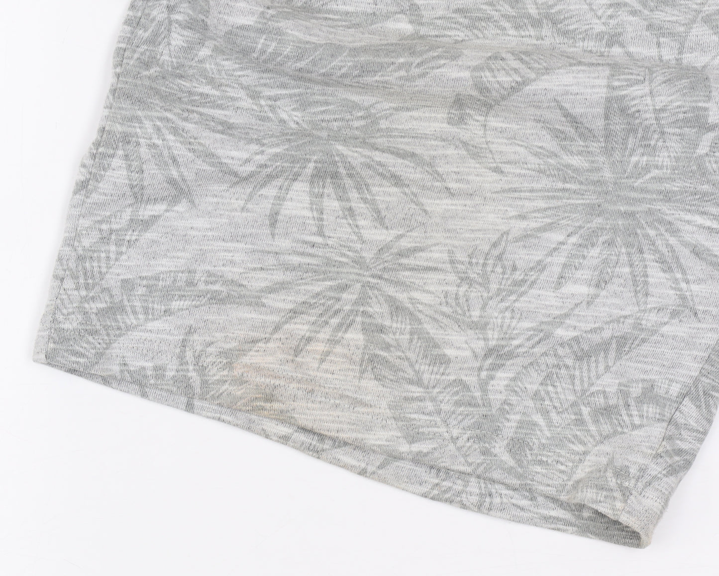 Dunnes Men’s Grey Tropical Print Sweat Shorts XL