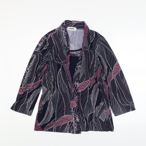 Gerard Womens Multicoloured Floral Tunic Blouse Size 16