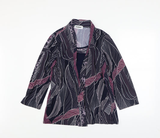 Gerard Womens Multicoloured Floral Tunic Blouse Size 16
